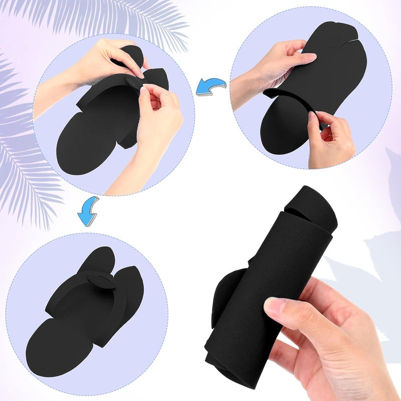 JaGely 90 Pairs Disposable Pedicure Slippers Bulk, Pedicure Flip Flops Disposable Anti Slip EVA Foam Spa Slippers Sandals for Guests Women Girls Kids Foot Bath Nail Salon Party Supplies - Image 3